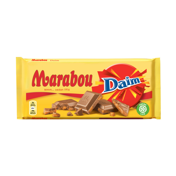 Marabou Milk Chocolate With Daim 200g - 7oz