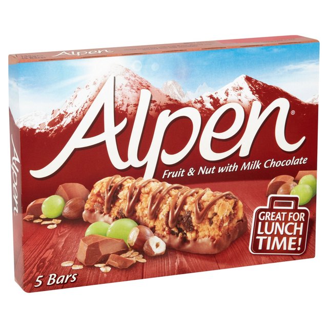 Alpen Fruit & Nut Bars with Chocolate 5 Pack