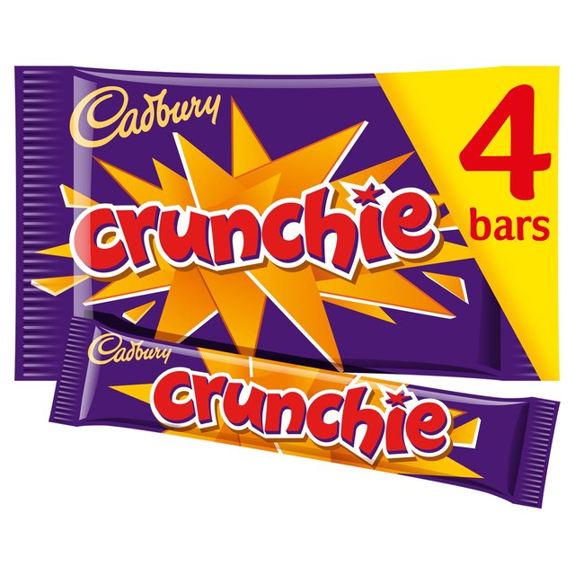 Cadbury Crunchie Chocolate Bar 4 Pack