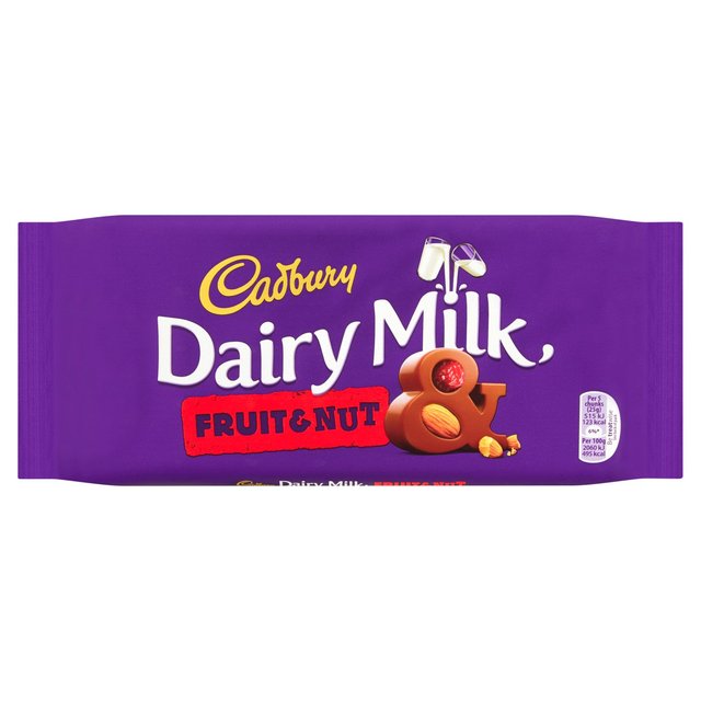 Cadbury Dairy Milk Fruit & Nut Chocolate Bar 200g - 7oz
