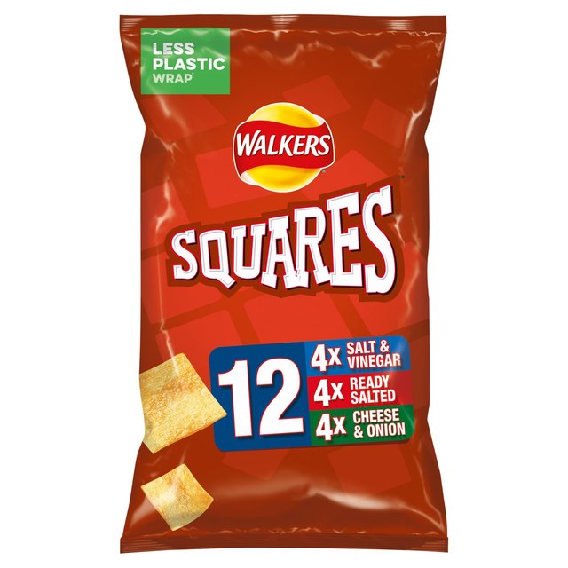 Walkers Squares Variety Snacks 12 Pack