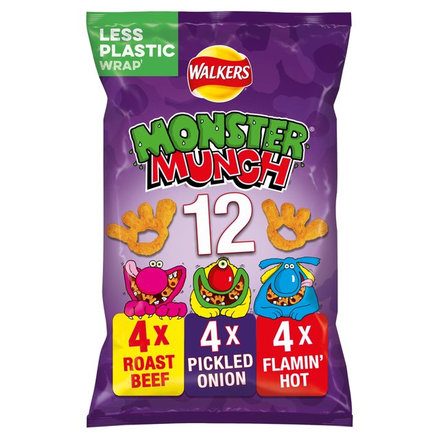Walkers Monster Munch Variety Snacks 12 Pack