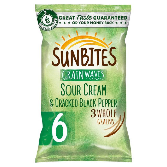 SunBites Sour Cream & Pepper Multigrain Snacks 6 Pack