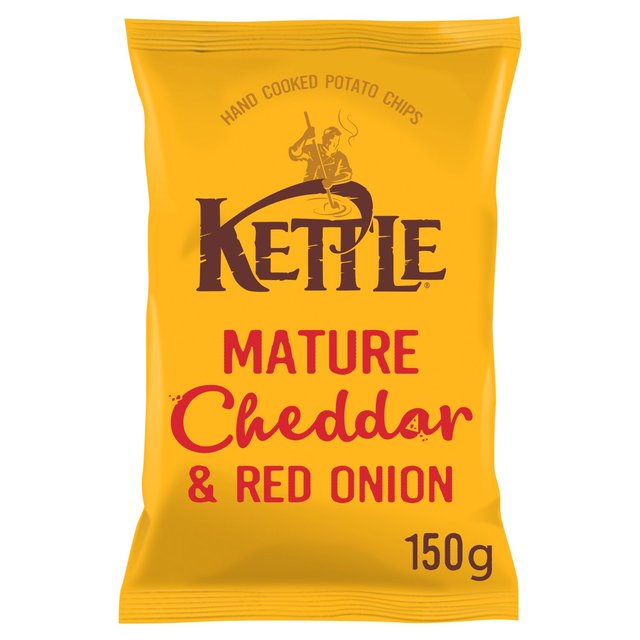 Kettle Chips Cheddar & Red Onion 150g - 5.2oz