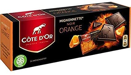 Cote D’Or Mignonnettes Chocolat Noir Orange 24 Pack