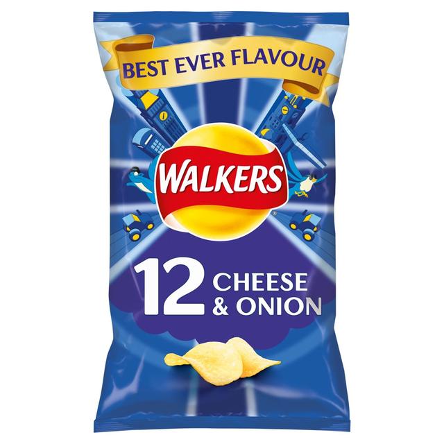 Walkers Cheese And Onion 12 Pack