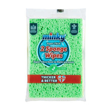 Load image into Gallery viewer, Minky Extra Thick Cellulose Sponge Wipes Pack of 2

