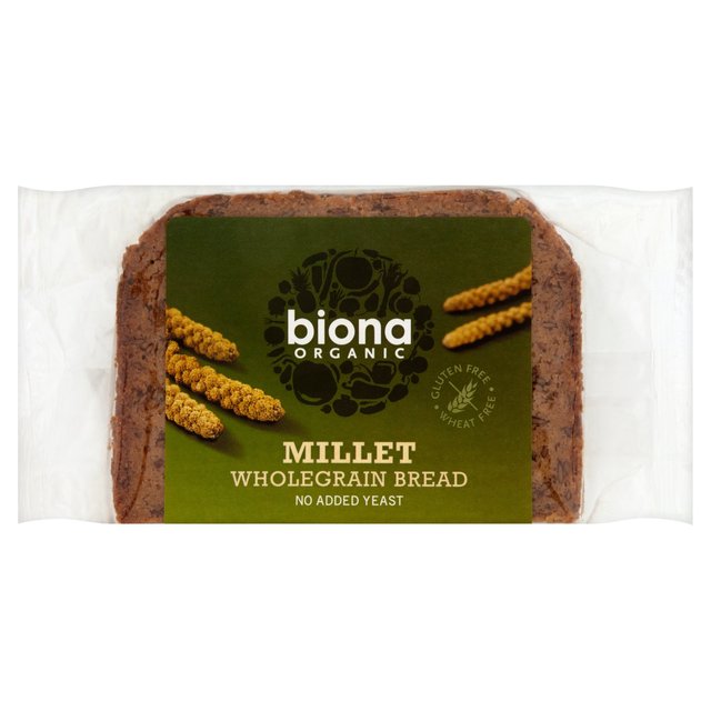 Biona Organic Gluten Free Millet Wholegrain Bread 250g - 8.8oz