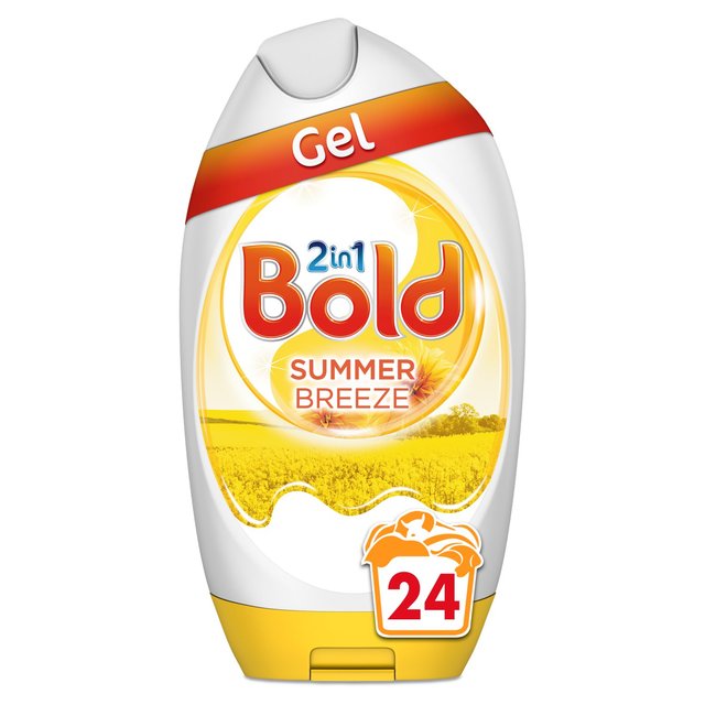Bold 2 in 1 Washing Liquid Gel Summer Breeze 888ml - 30fl oz