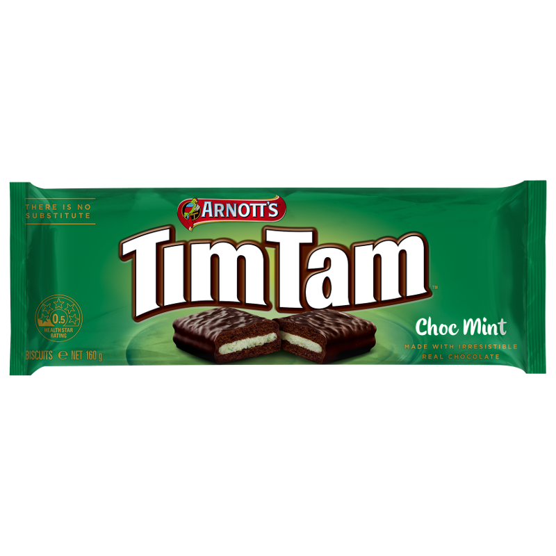 Arnott's Tim Tam Chocolate Mint 160g - 5.6oz