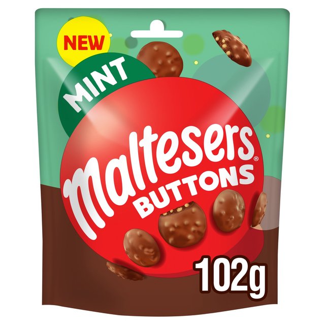 Maltesers Mint Buttons Pouch 102g - 3.5oz