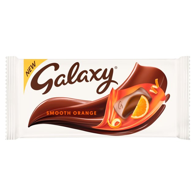Galaxy Smooth Orange Chocolate Bar 110g - 3.88oz