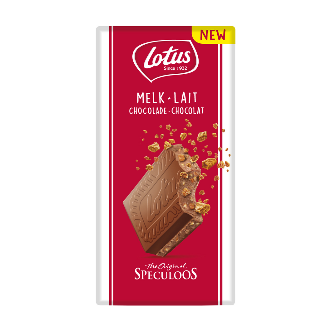 Lotus Biscoff Milk Chocolate with Speculoos Biscuit Pieces 180g - 6.3oz