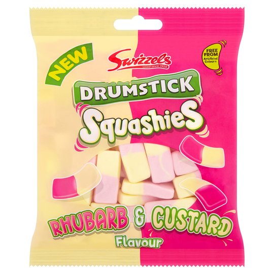 Drumstick Squashies Rhubarb Custard 175g - 6.1oz