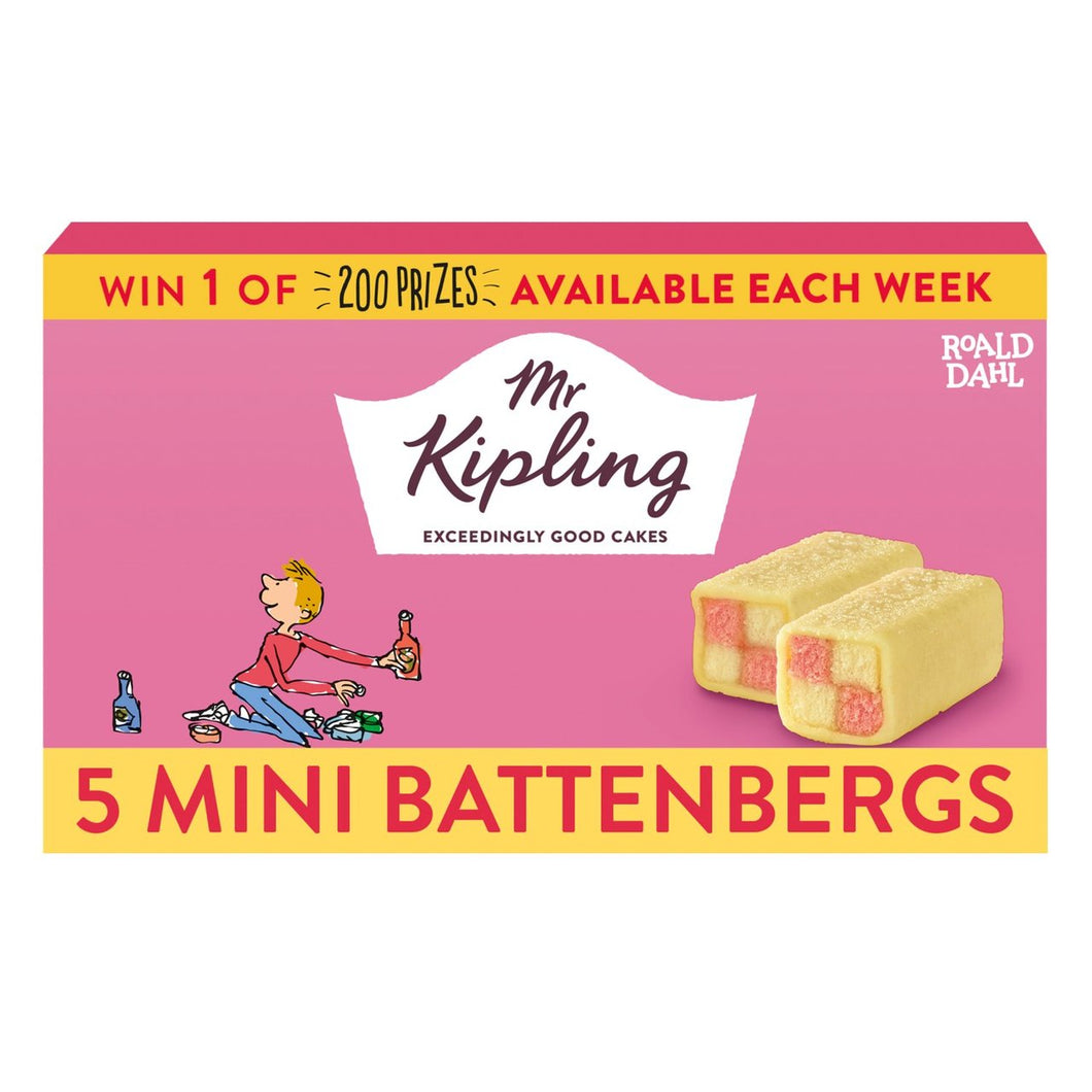 Mr Kipling 5 Mini Battenbergs