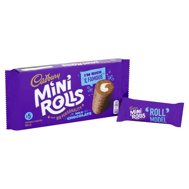 Cadbury Mini Rolls 5 Per Pack