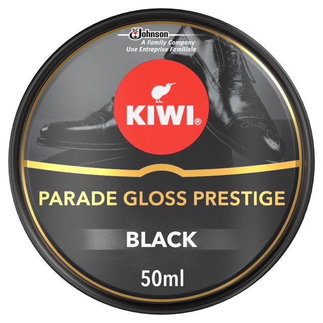 Kiwi Shoe Parade Gloss Prestige Polish Tin Black 50ml - 1.6fl oz