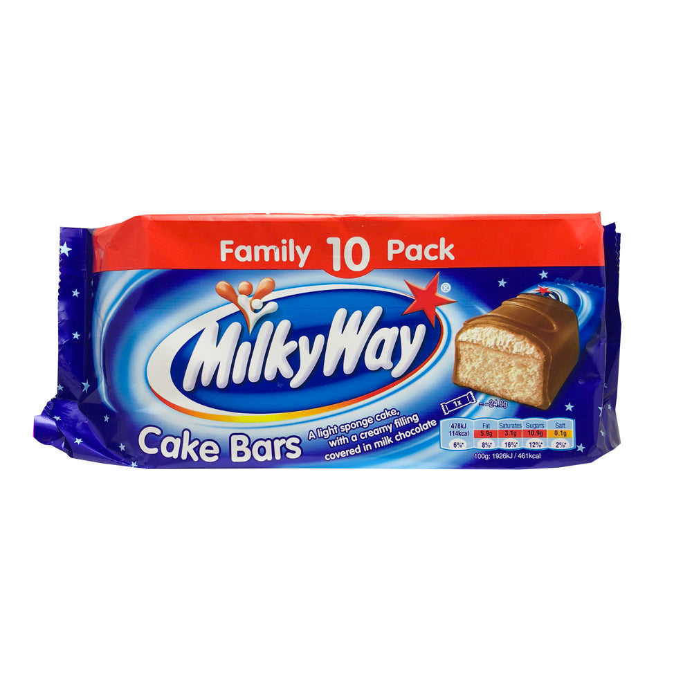 Milky Way Cake Bars 10 Per Pack