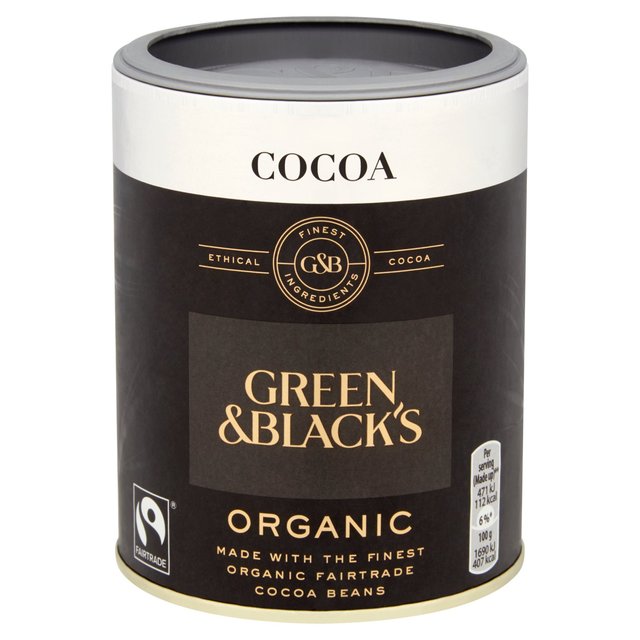 Green & Black's Fairtrade Organic Cocoa 125g - 4.4oz