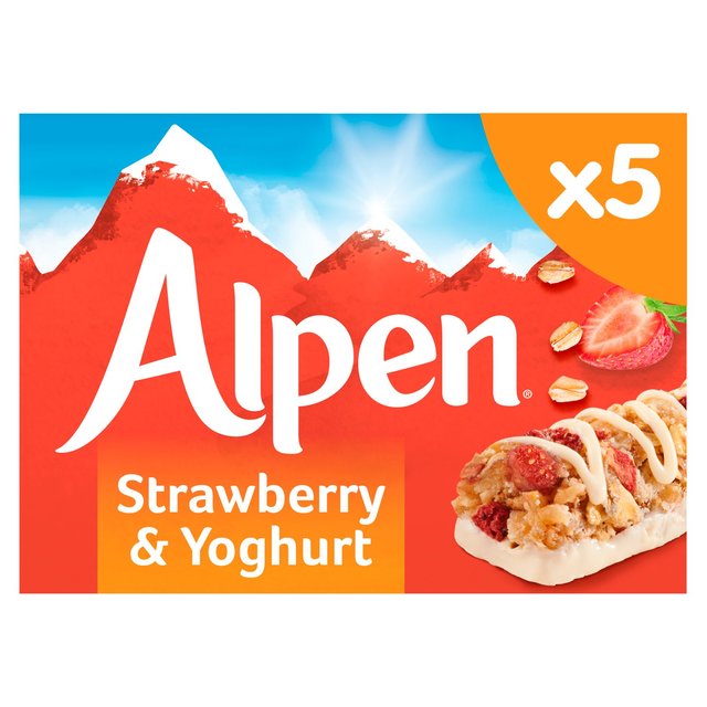 Alpen Cereal Bars Strawberry & Yoghurt 5 Pack