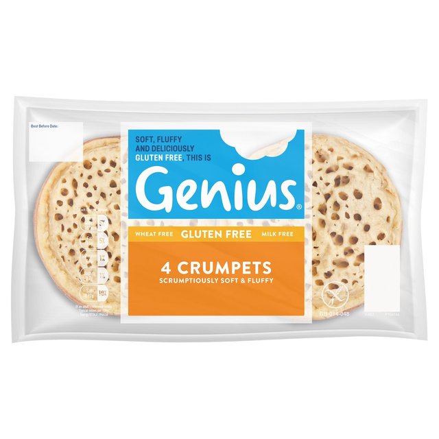 Genius Gluten Free Crumpets 4 Pack
