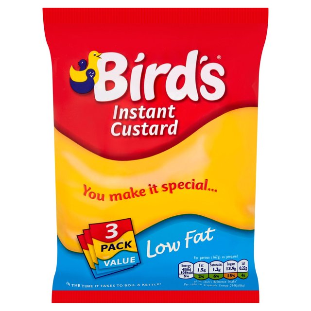 Bird's Low Fat Instant Custard 3 Pack