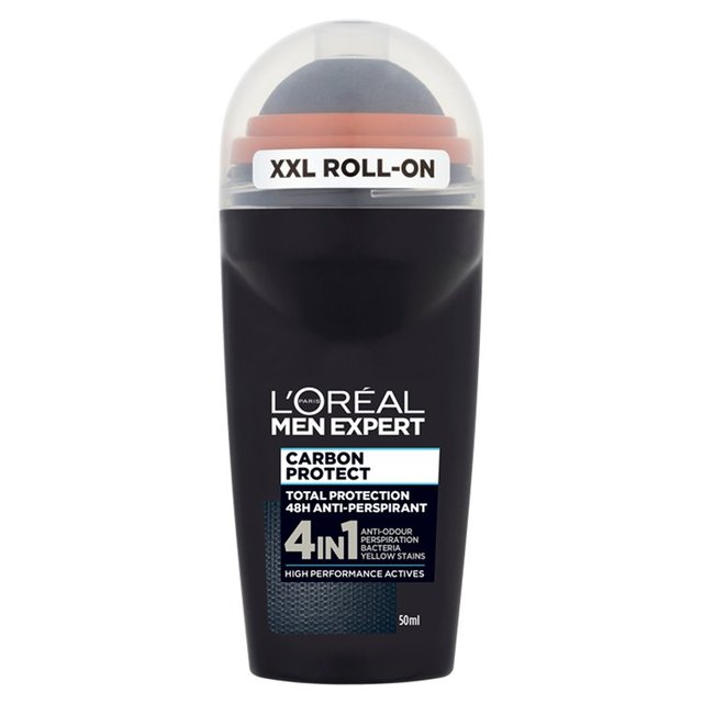 L'Oreal Men Expert Carbon Protect 48H Roll On Anti-Perspirant Deodorant 50ml - 1.6fl oz