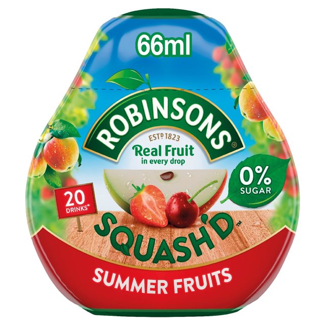 Robinsons Squash'd Summer Fruits No Added Sugar 66ml - 2.2fl oz