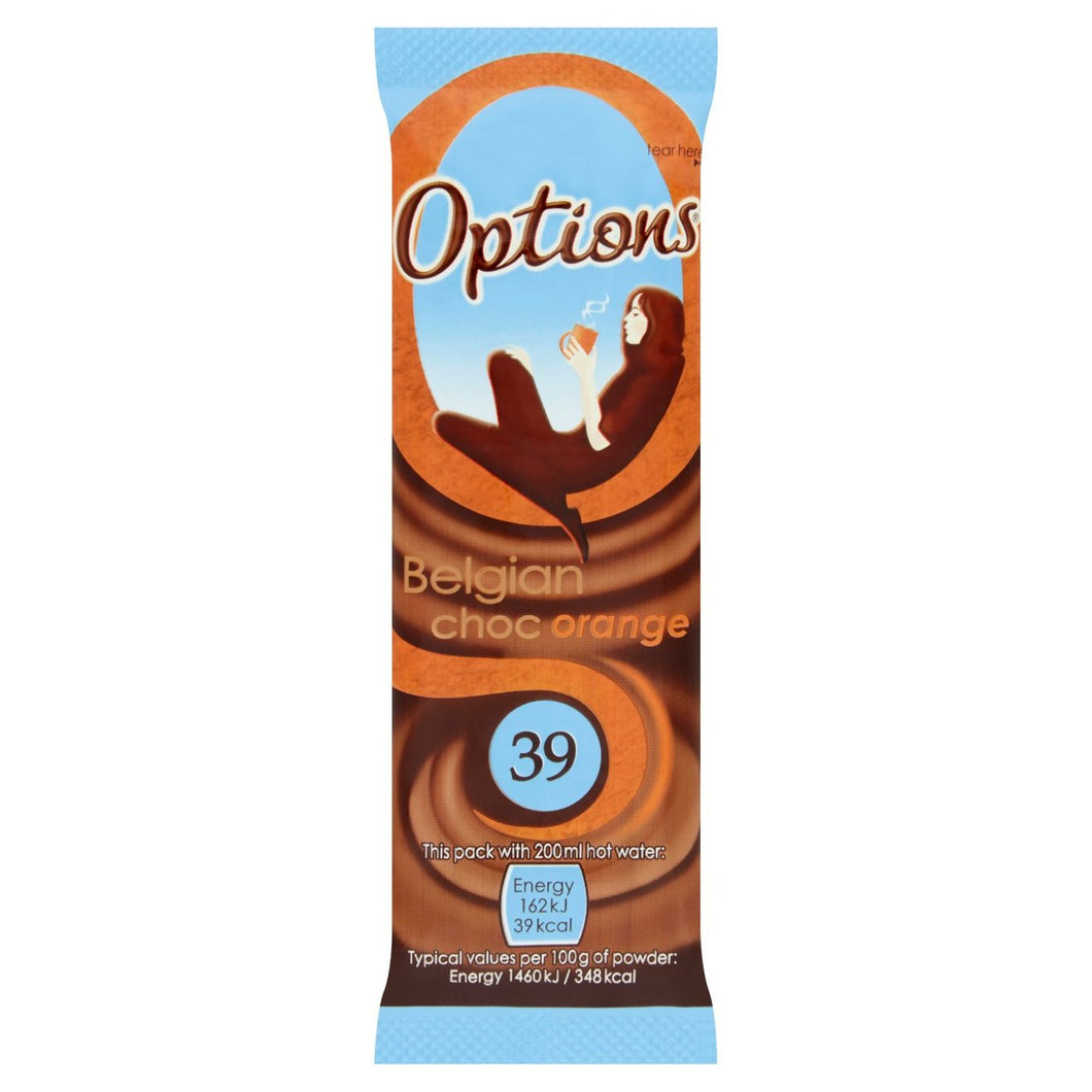 Options Orange Hot Chocolate Sachet 11g - 0.3oz