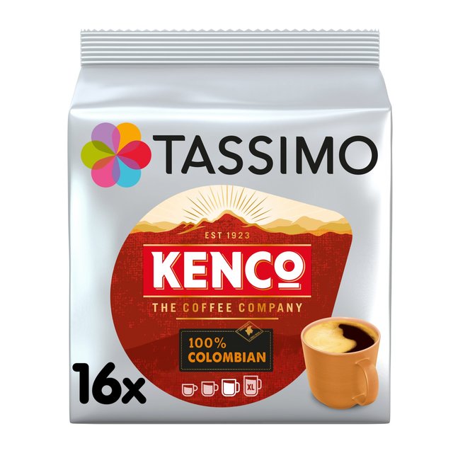 Tassimo Kenco 100% Colombian Coffee Pods 16 Drinks