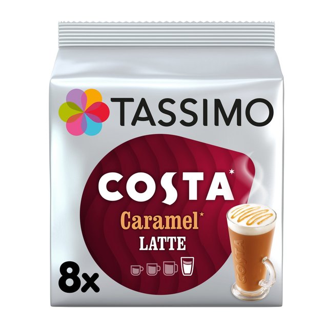 Tassimo Costa Caramel Latte Coffee Pods 8 Drinks
