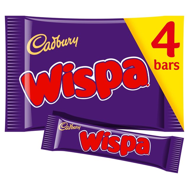 Cadbury Wispa Chocolate Bars 4 Pack