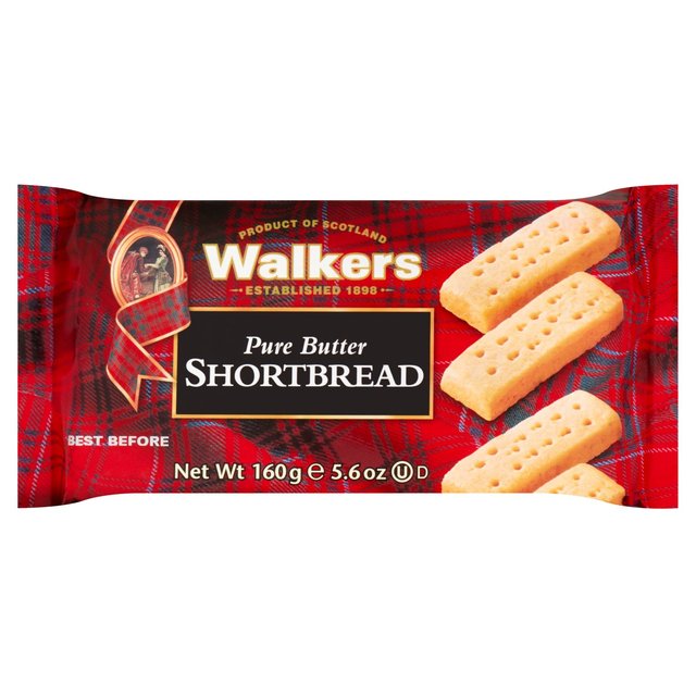 Walkers Pure Butter Shortbread 160g - 5.6oz