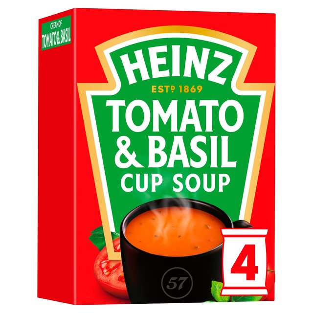 Heinz Cream of Tomato & Basil Cup Soup 4 Sachets
