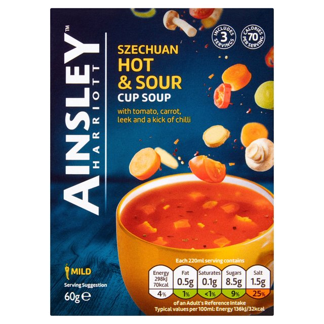 Ainsley Harriott Szechuan Hot & Sour Cup Soup 60g - 2.1oz