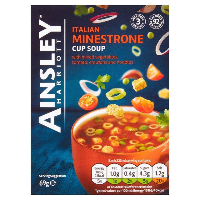 Ainsley Harriott Minestrone Cup Soup 69g - 2.4oz