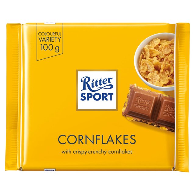 Ritter Sport Cornflakes Milk Chocolate 100g - 3.5oz