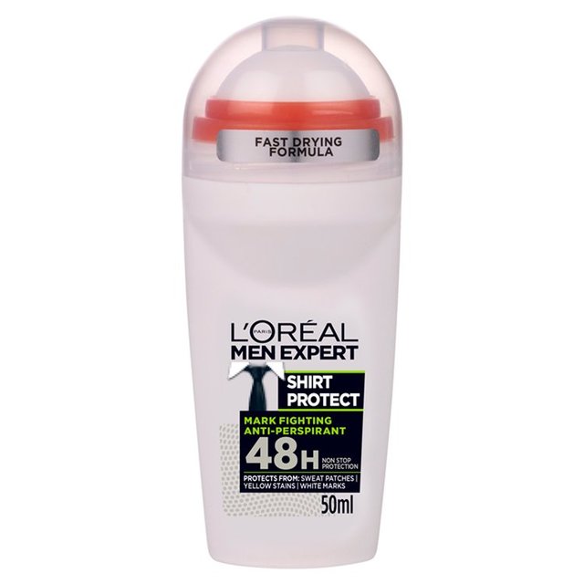 L'Oreal Men Expert Shirt Protect Deodorant Roll On 50ml - 1.6fl oz