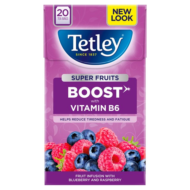 Tetley Blueberry & Raspberry Tea Bags 20 Pack