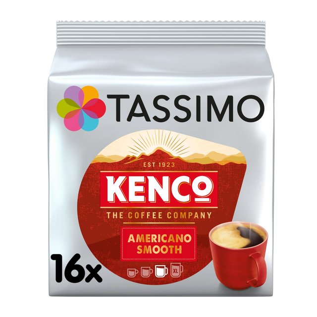 Tassimo Kenco Americano Smooth Coffee Pods 16 Drinks