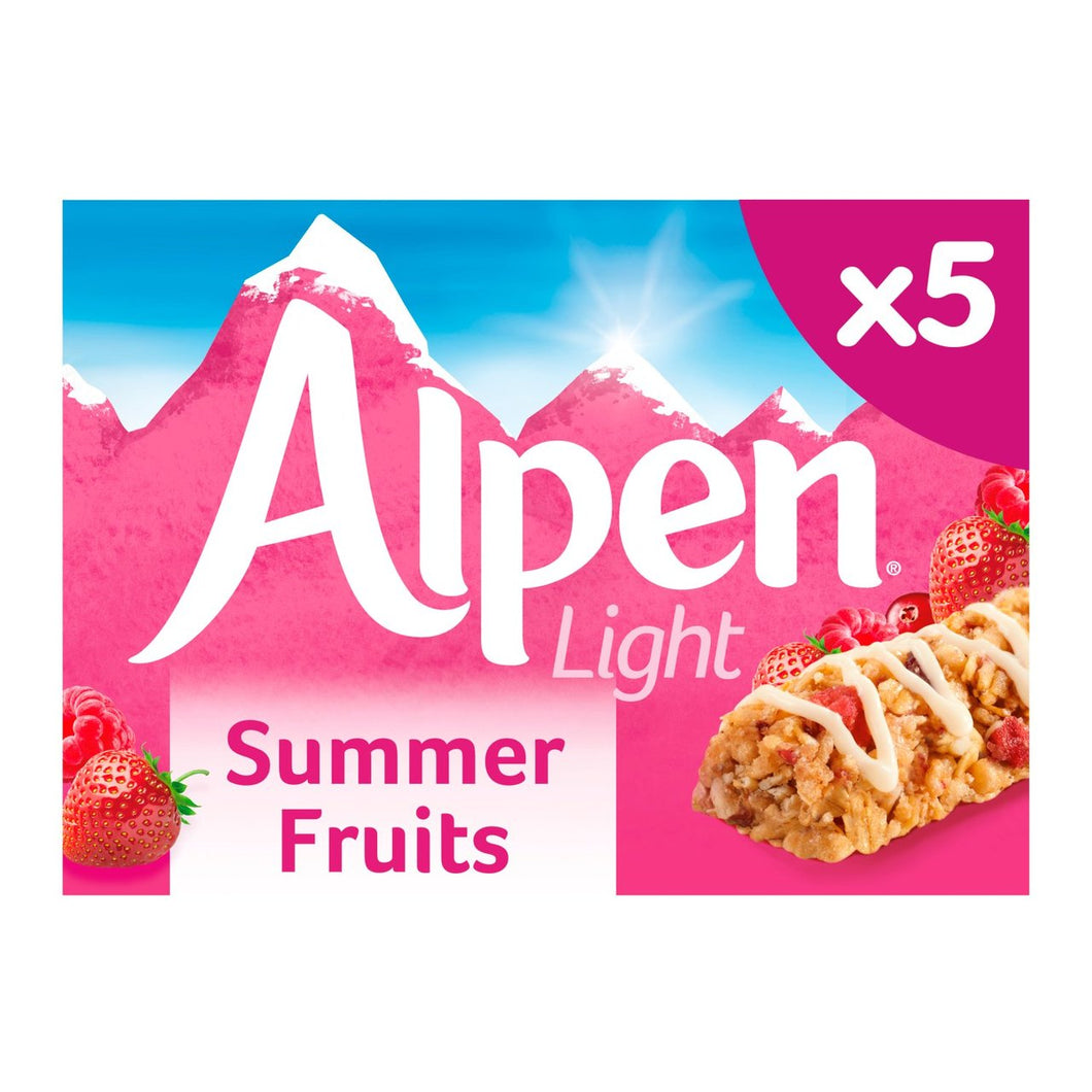 Alpen Light Summer Fruit Cereal Bars 5 Pack