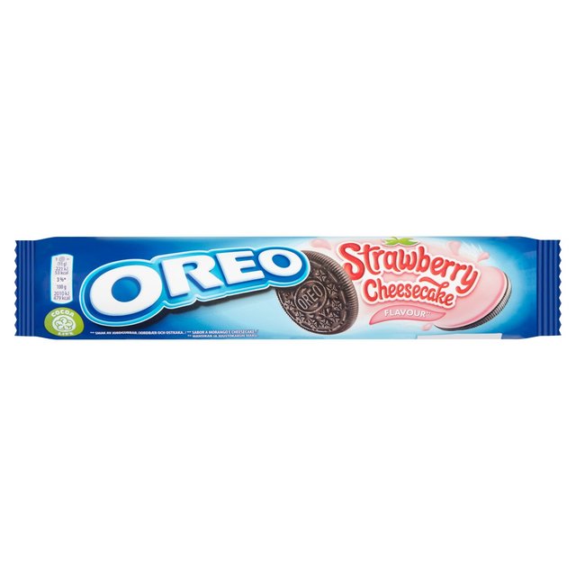 Oreo Strawberry Cheesecake Sandwich Biscuits 154g - 5.2oz