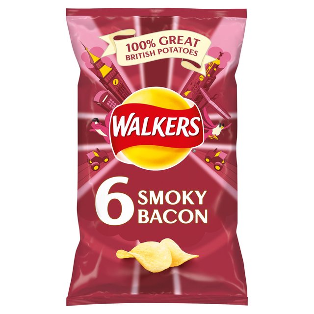 Walkers Smoky Bacon 6 Pack