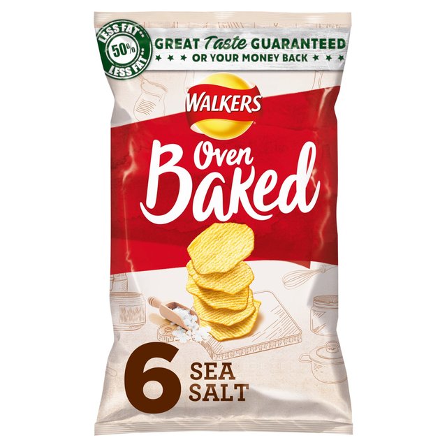 Walkers Baked Ready Salted 6 Pack