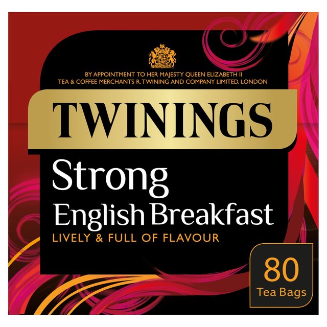 Twinings English Strong Breakfast Tea 80 Pack