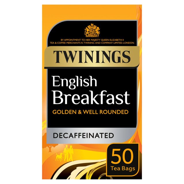Twinings Decaffeinated English Breakfast Tea Bags 50 Pack