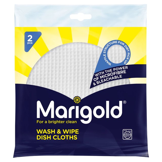 Marigold Wash & Wipe Microfibre Kitchen Cloth 2 Pack
