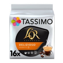 Load image into Gallery viewer, Tassimo L&#39;or Latte Macchiato Caramel Coffee Pods 8 Drinks
