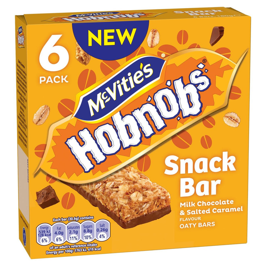McVitie's Hobnobs Snack Bar Salted Caramel 6 Pack