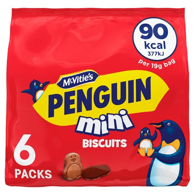 McVitie's Penguin Mini Biscuits 6 Pack